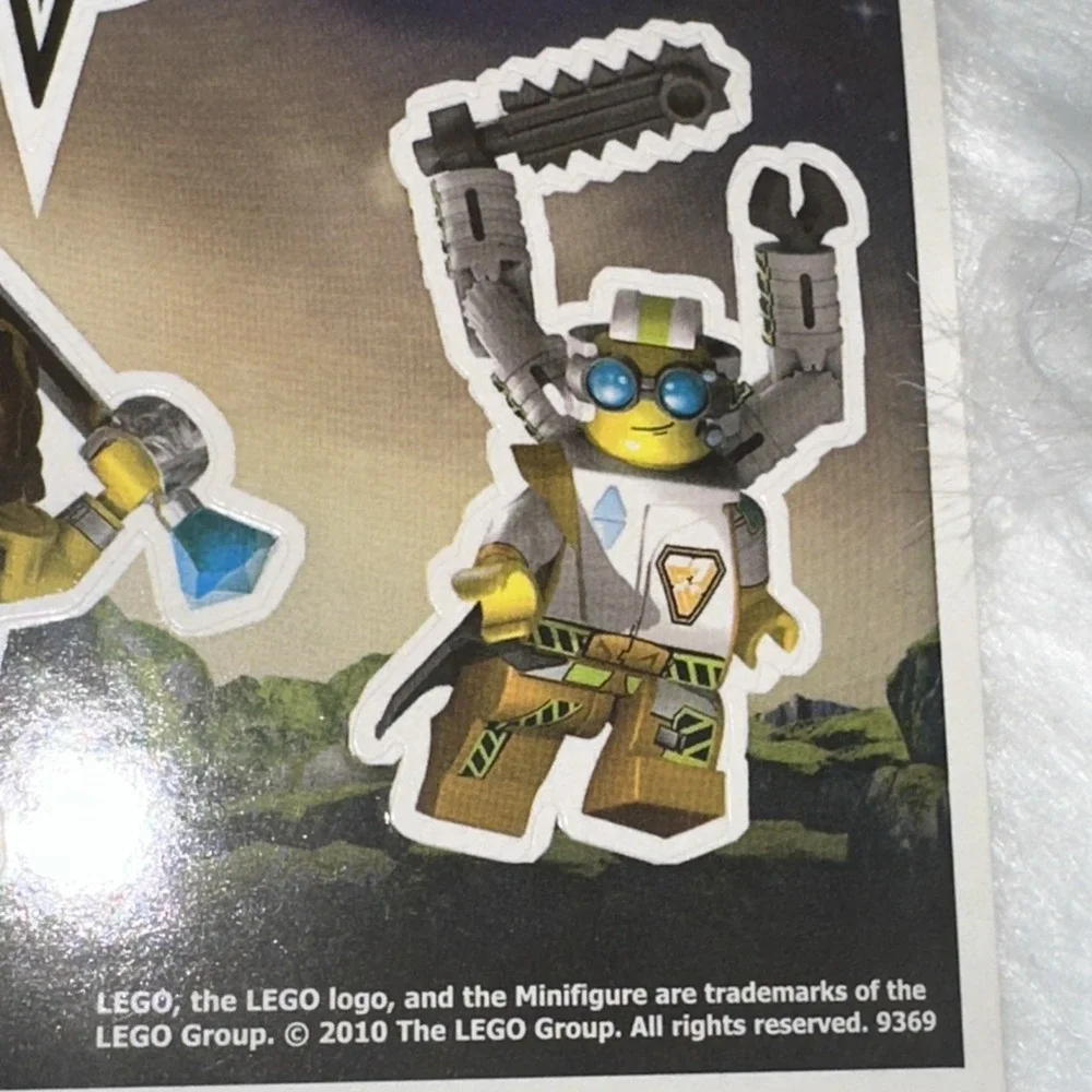 LEGO Universe MMO Promotional Sticker Sheets 2010 Set of 2 Rare Collectible